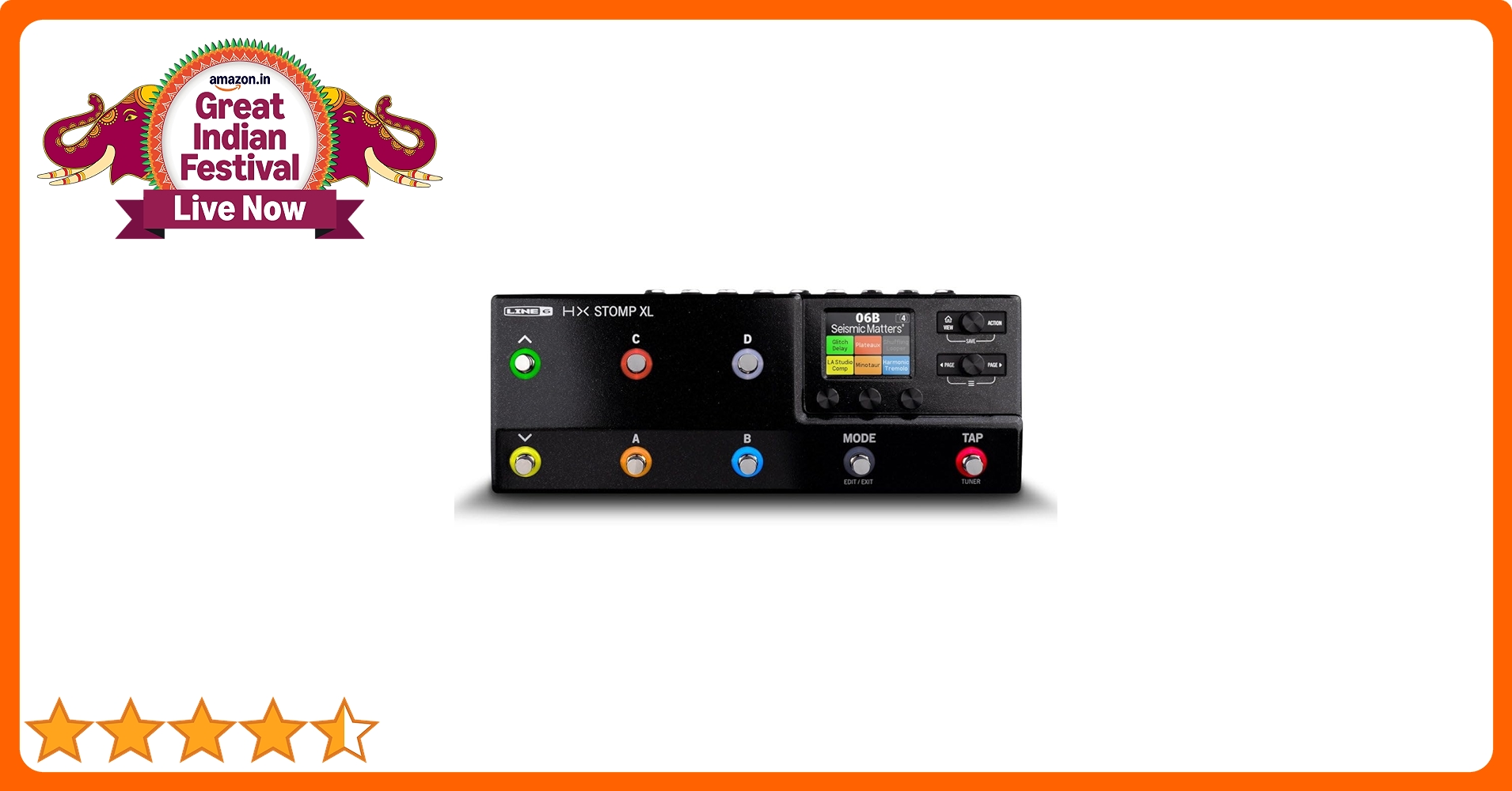 ギター LINE 6 HX STOMP XL Line 6 HX Stomp XL Guitar Multi-FX Pedal